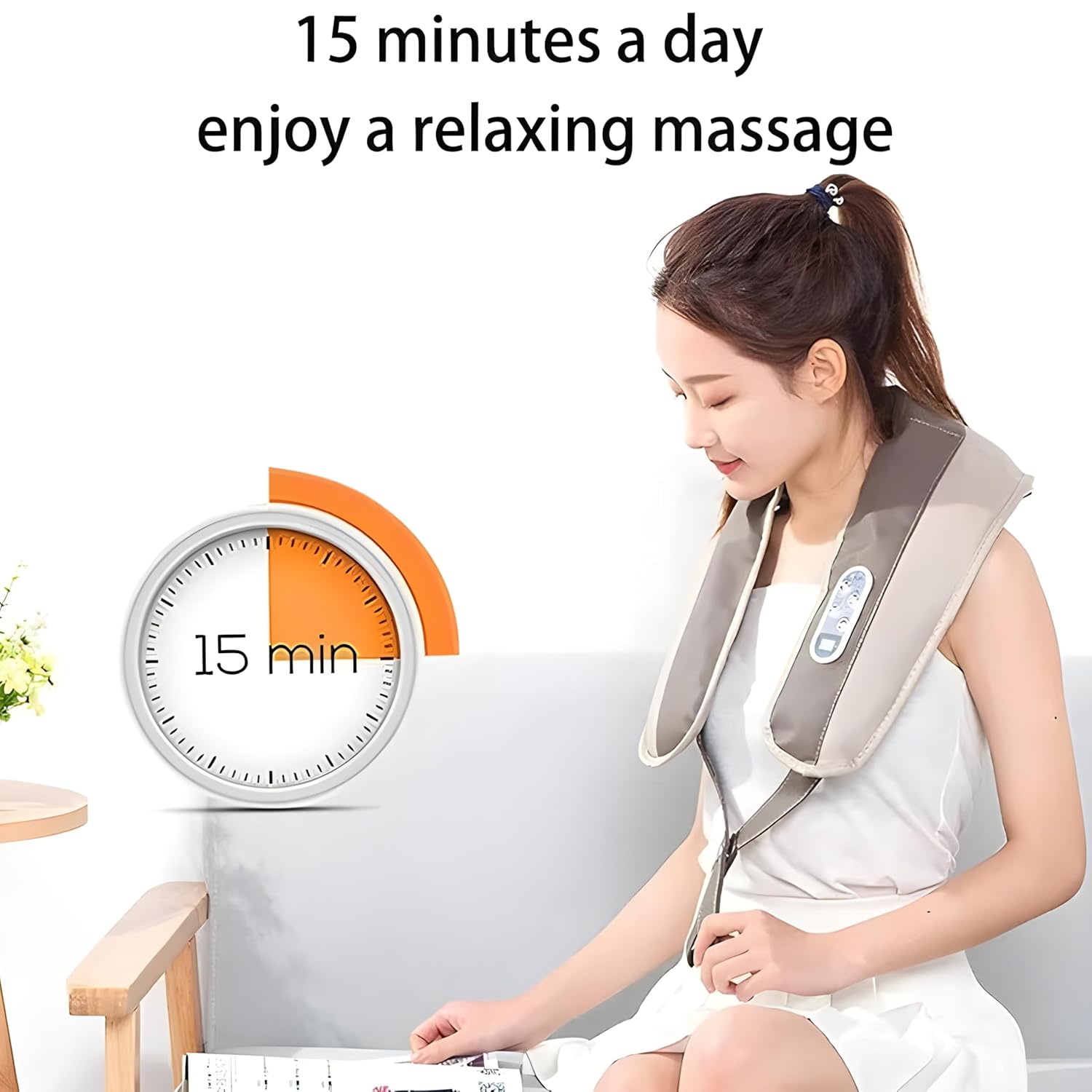 Whitecloud TRANSFORMING HOMES® Cervical Massage Shawls Power Drum Massager For Neck & Shoulder Pain relief Deep tissue massage (743, Multicolor) 5 71nBp6EWDmL. SL1500