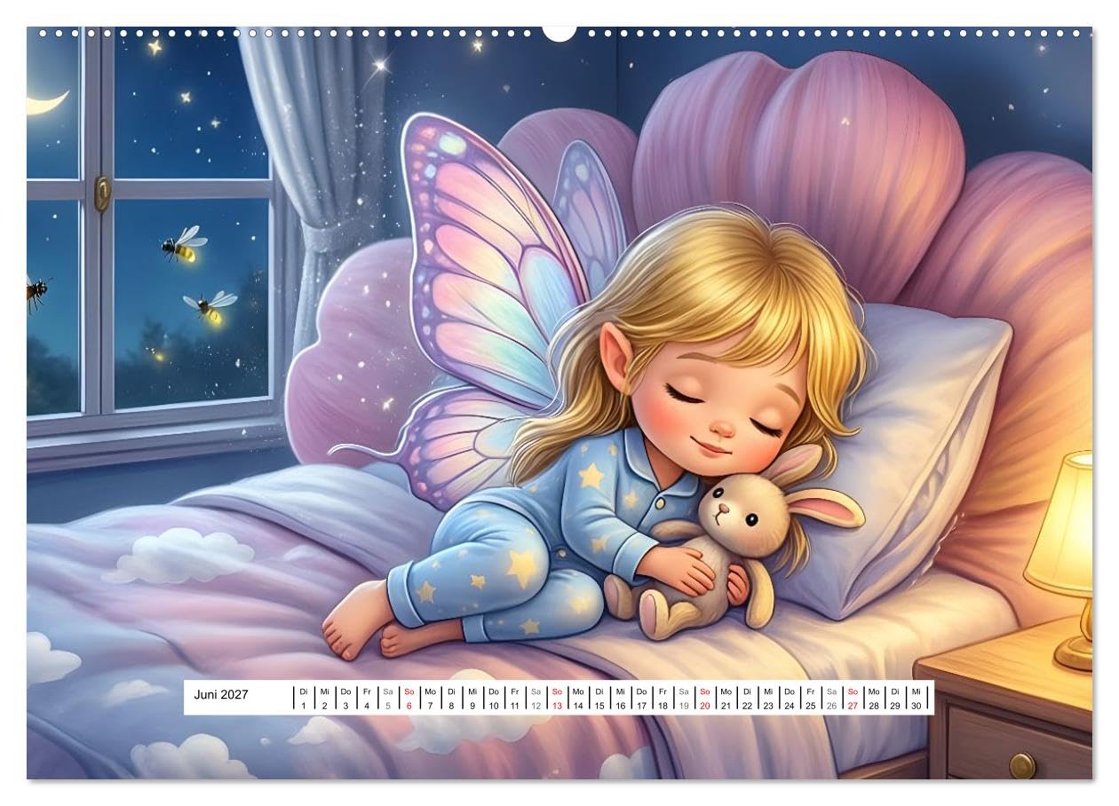 Kleine Fee, große Schritte (hochwertiger Premium Wandkalender 2027 DIN A2 quer), Kunstdruck in Hochglanz: Luna entdeckt die Welt - Monat für Monat (CALVENDO Menschen)