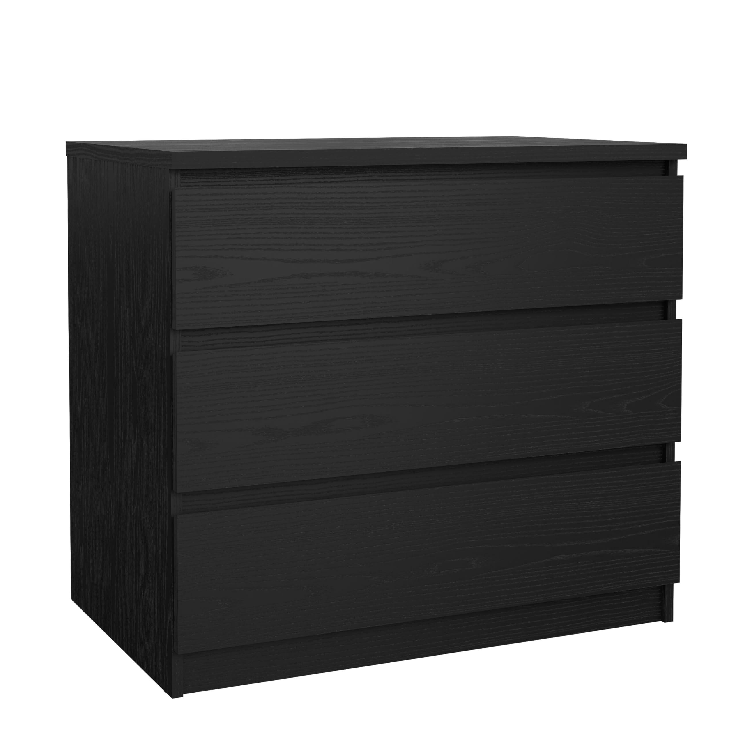 Tvilum Scottsdale 3 Drawer Chest in Black Woodgrain
