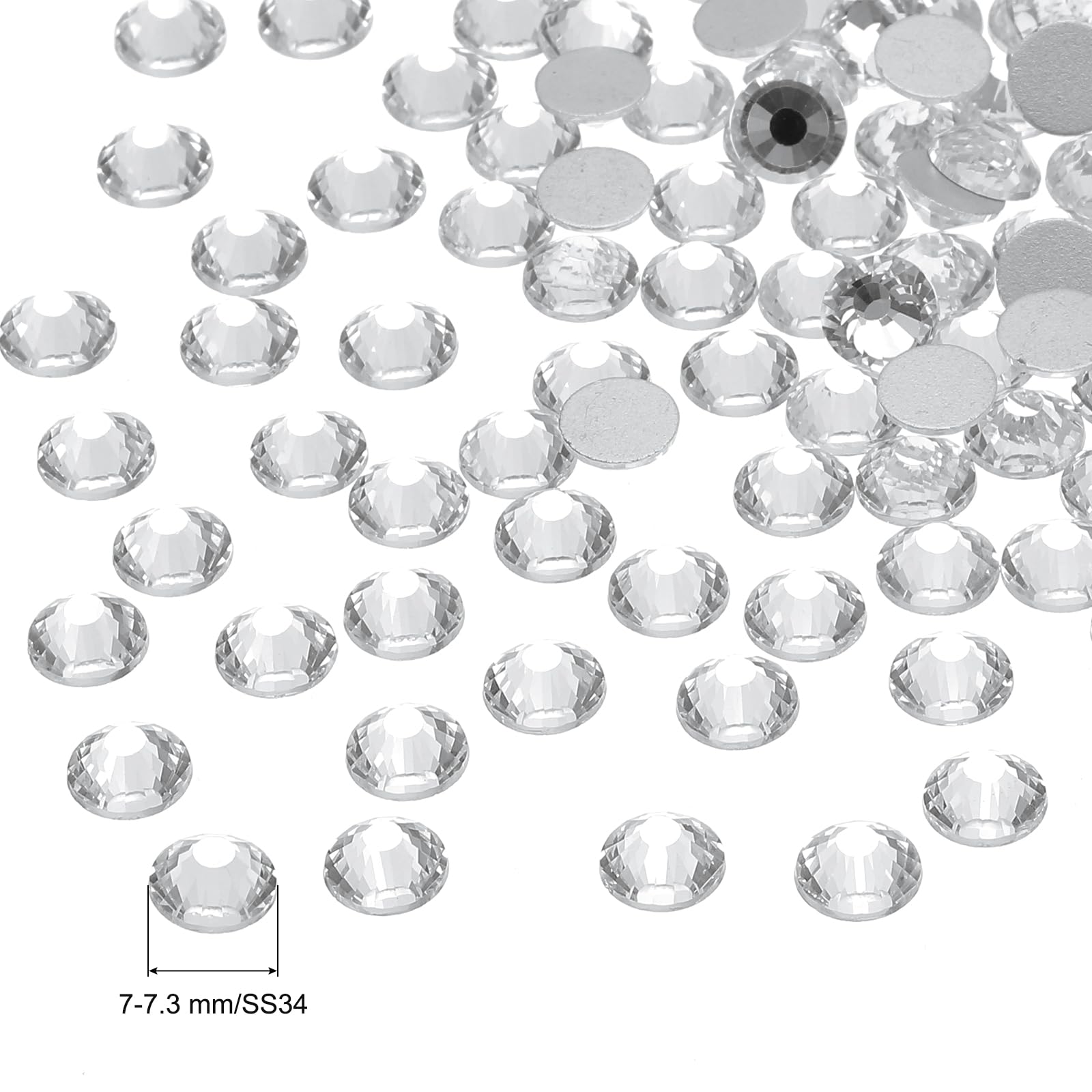 PATIKIL SS34/288Pcs Glass Diamante Rhinestone - Image 2