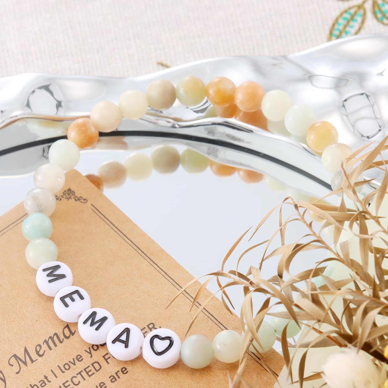 Mema Gifts for Grandma Women Bracelets from Grandkids Grandson Best Birthday Mema Bracelet - Image 5
