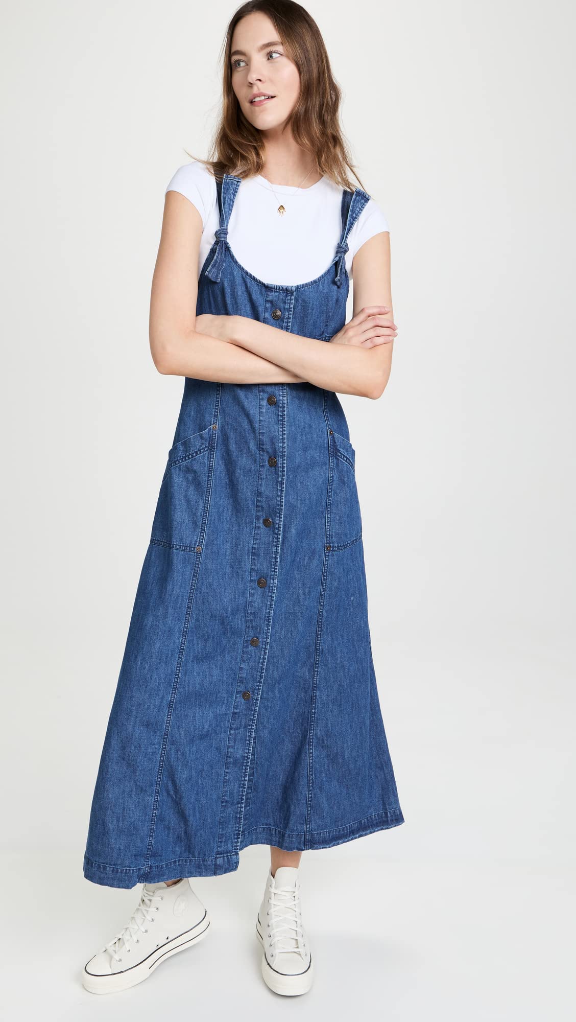 free people time after time denim dress Free People Women's Time After Time Denim Dress, Journe