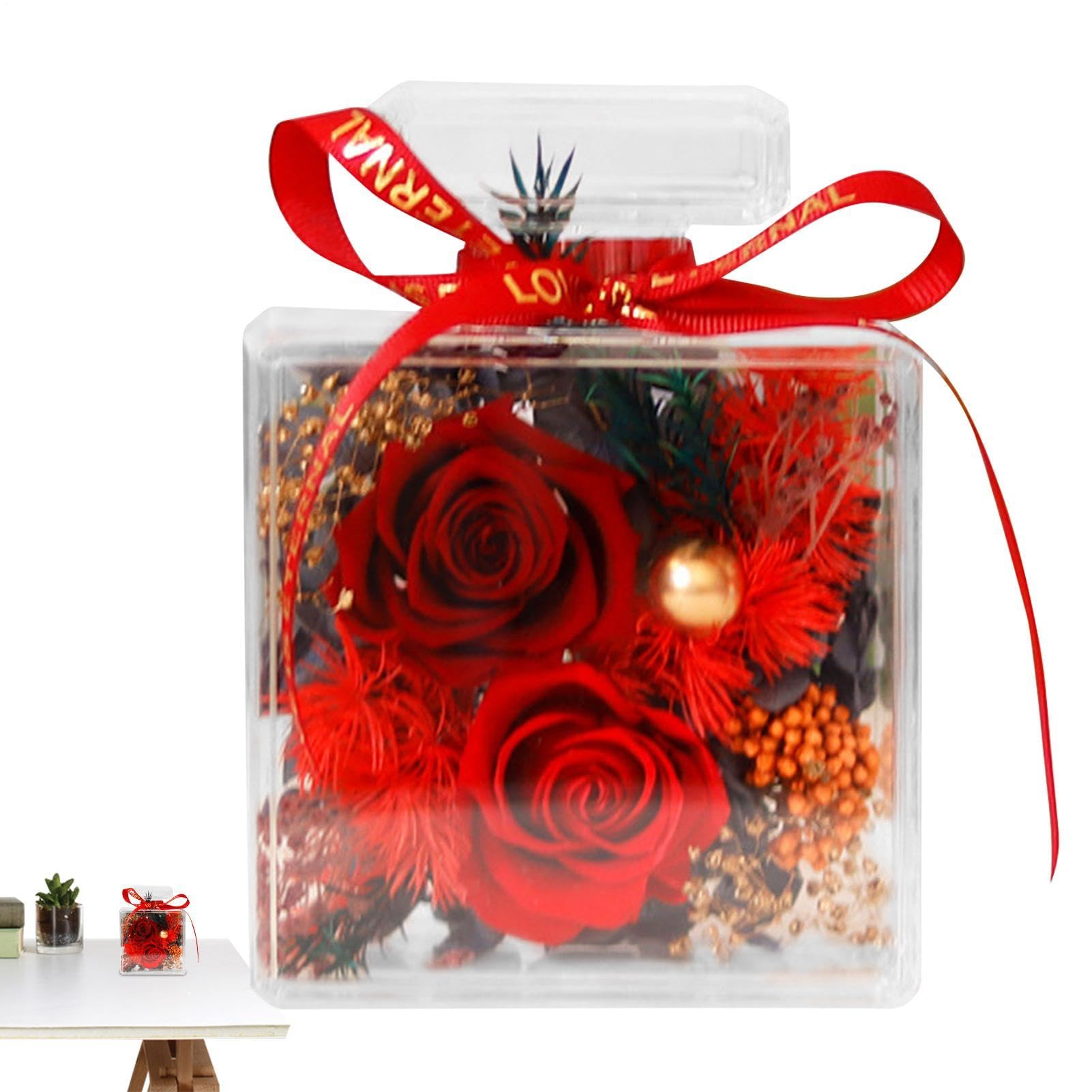 Generisch Bottiglia di fiori in acrilico, decorazione , 10 x 13