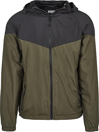 Urban Classics Men's 2-tone Tech Windrunner Jacket