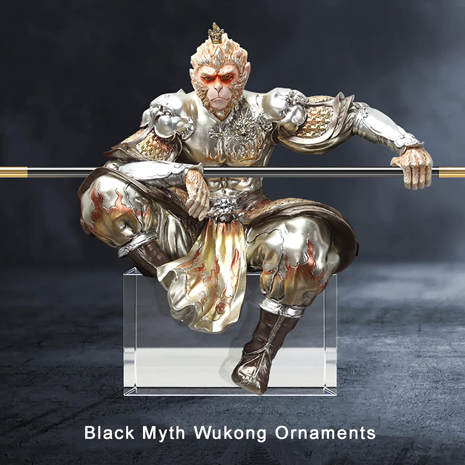 Black Myth Wukong Car Decorations Art Relievo,Wukong Action Figure Monkey Figurines Monkey King