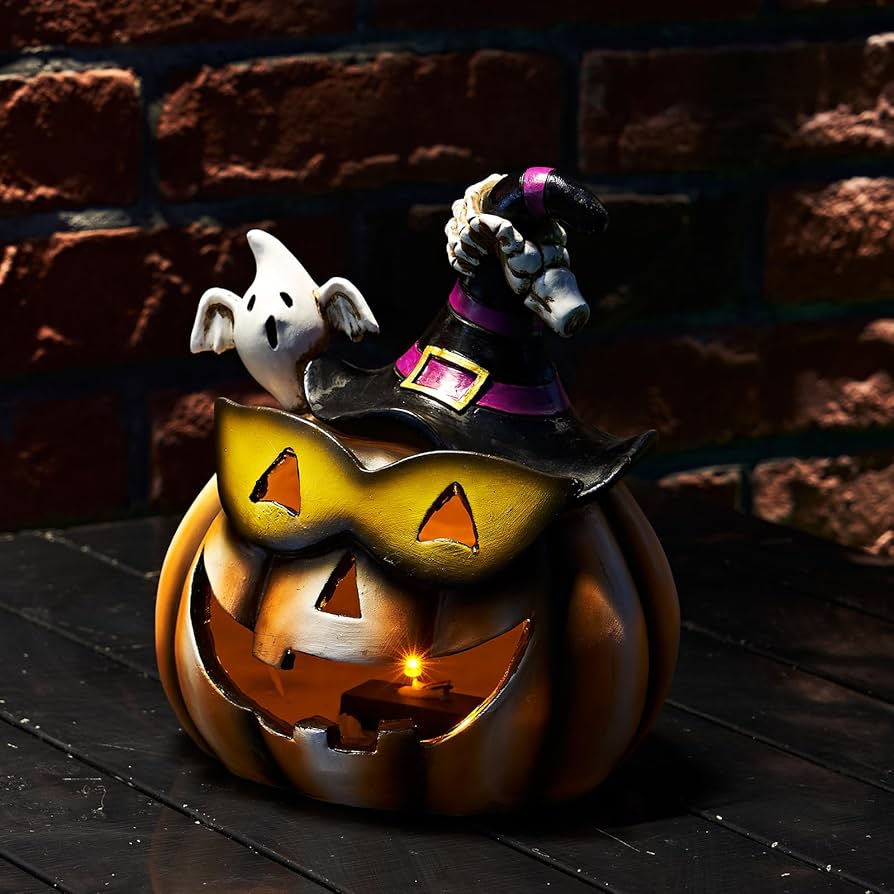 Yiosax Halloween Decorations - Pumpkin Lights Decor - Outdoor Jack