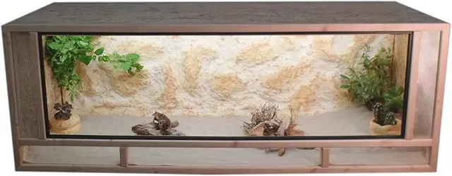 OSB Wooden Terrarium 100x50x50cm - German-Made Front with Heat Insulation