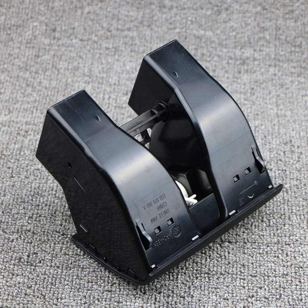 HouYeen Mittelkonsole hinten für Klimaanlage, passend für VW Touran 2003-2015 und VW Caddy 2004-2015, Kunststoff, 1 x Lüftungsschlitz, EIN-AUS, Druckknopf, 1 stück
