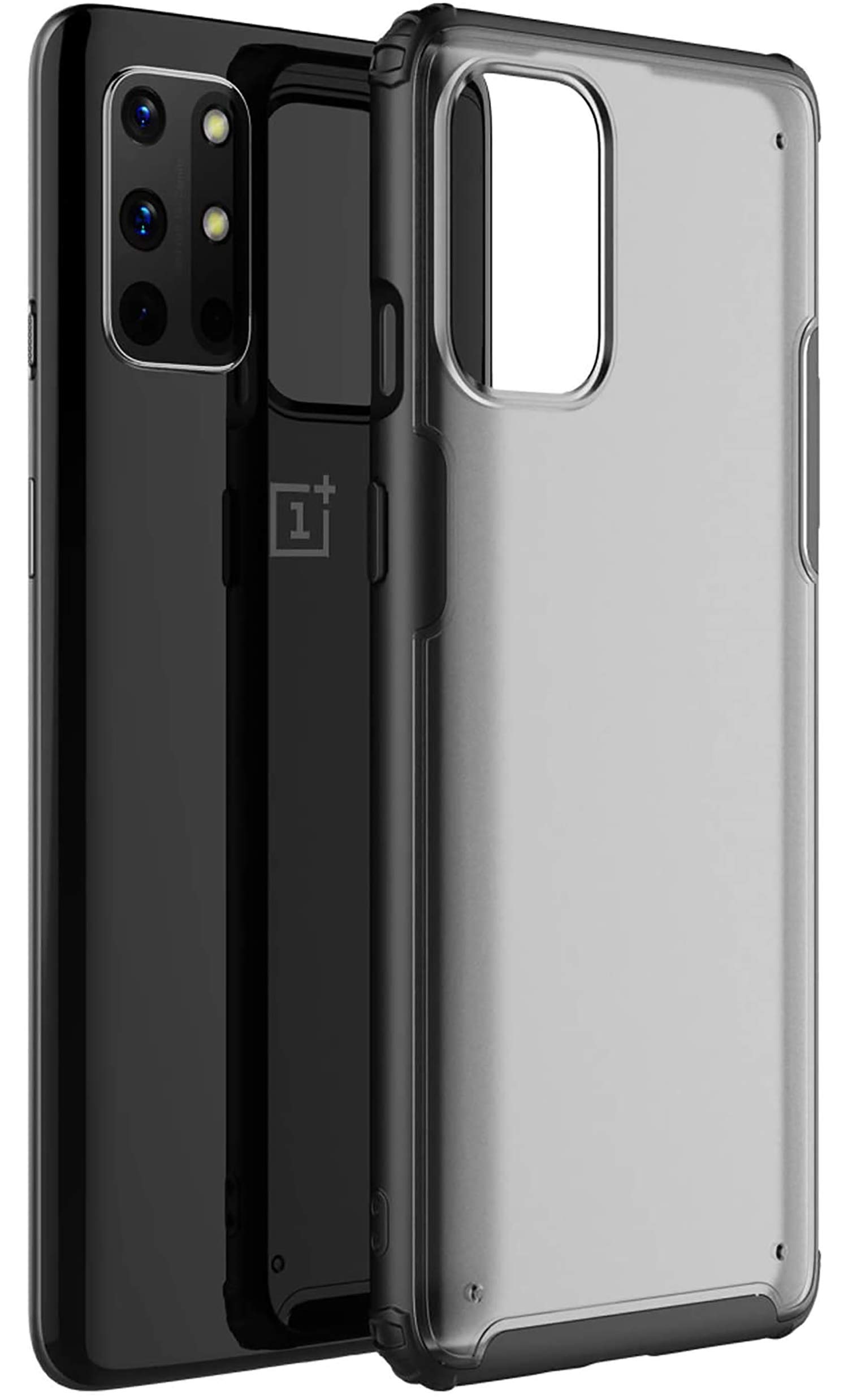 KAPAShield Frosted Acrylic Back Shock Proof Case Cover for OnePlus 8T, Black