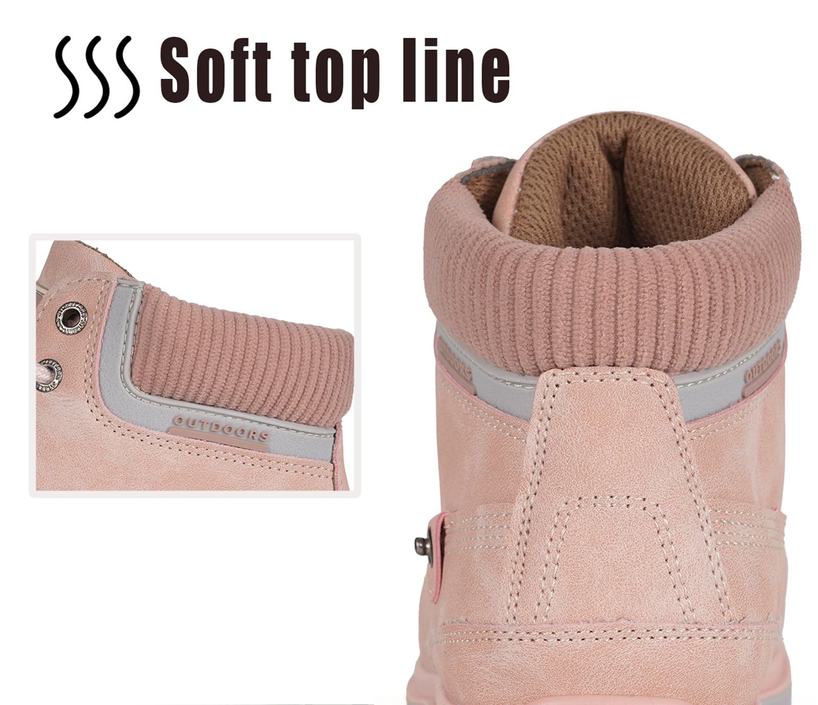 Stivali Uomo Donna Inverno Scarpe da Neve Caldi Snow Boots Impermeabili Stivaletti Pelliccia Stringate Outdoor
