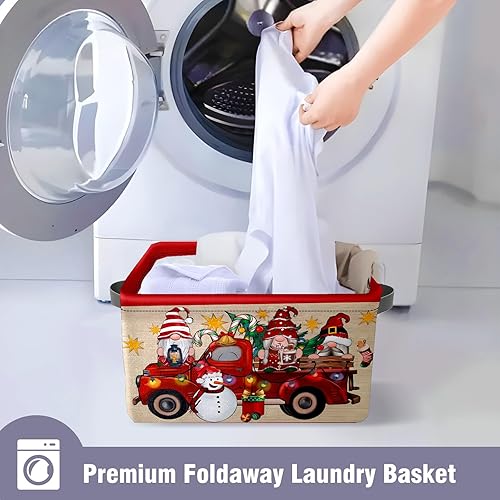 Miniatura 8 de Cestas de Navidad  Cestas plegables de tela con asas  Cajas vacías para regalos y decoración