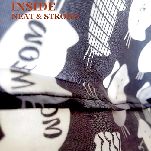 Miniatura 4 de HAPPYHEDI - Bolsas de comestibles plegables y reutilizables, lavables, asas largas, bolsa plegable, resistente a granel