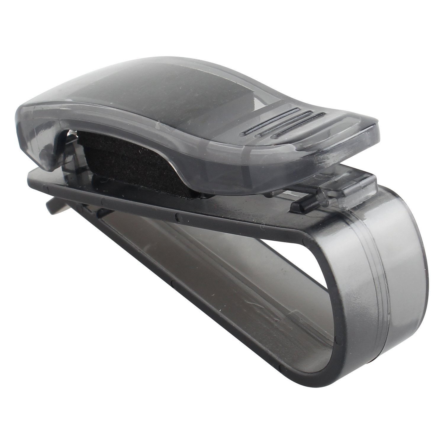 2 Supporti Porta Occhiali Da Sole Per Auto, Clip In Carbonio Per Parasole, Porta Occhiali Con Fessura Per Biglietti, Argento