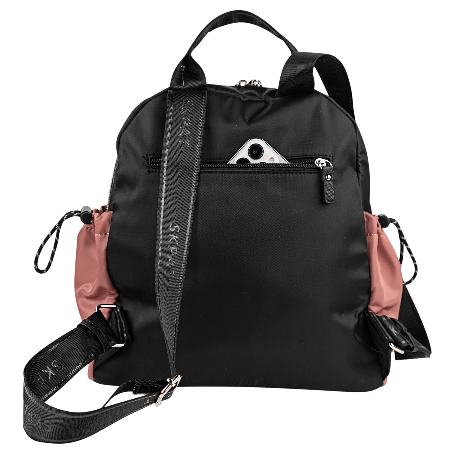 SKPAT - Bolso Mochila Mujer Elegante Tipo Casual Moderna Para Vestir Mochilas Mujer Estilo Urbano Mochila Negra Mujer Pequeña Ideal Para Uso Diario