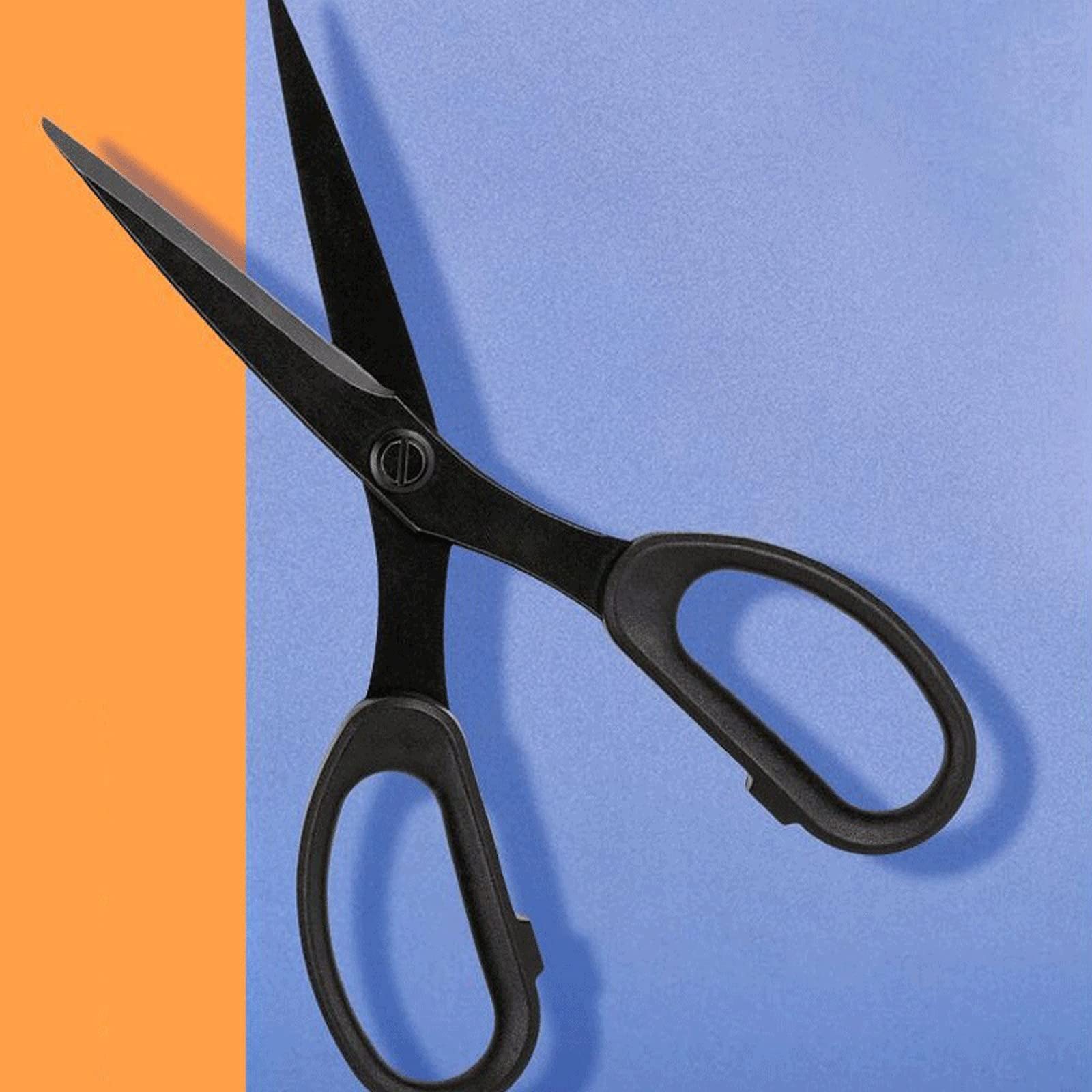Forbici da ufficio, forbici artigianali, forbici da cucito e ricamo, design affilato in acciaio inossidabile, impugnatura ergonomica in gomma - Forbici da 17,5 cm