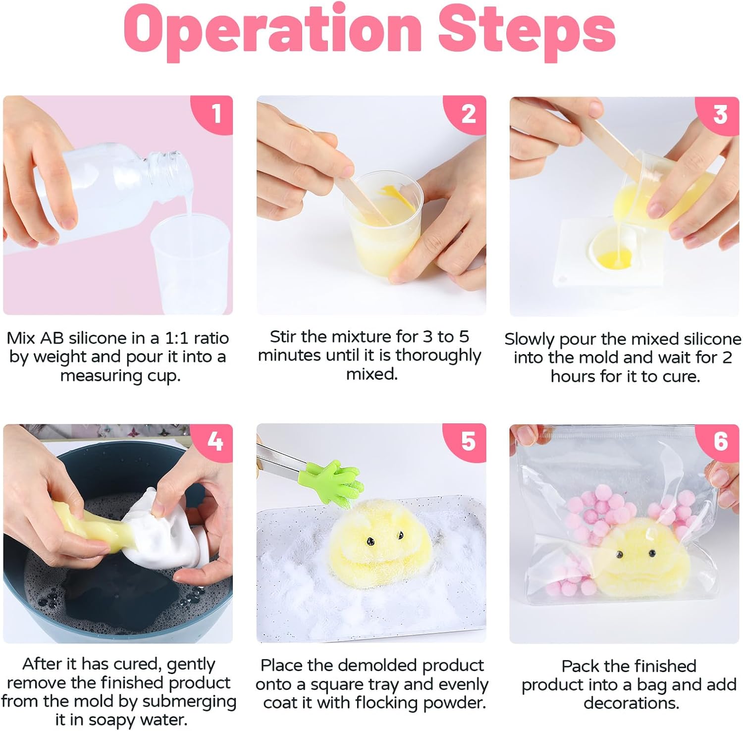 TECMIYO Taba Squishy Making Kit - DIY Squishy Maker with 1:1 AB Liquid Silicone for Super Soft Squishies - Arts & Crafts Kit for Beginners - Birthday Crafts Gifts