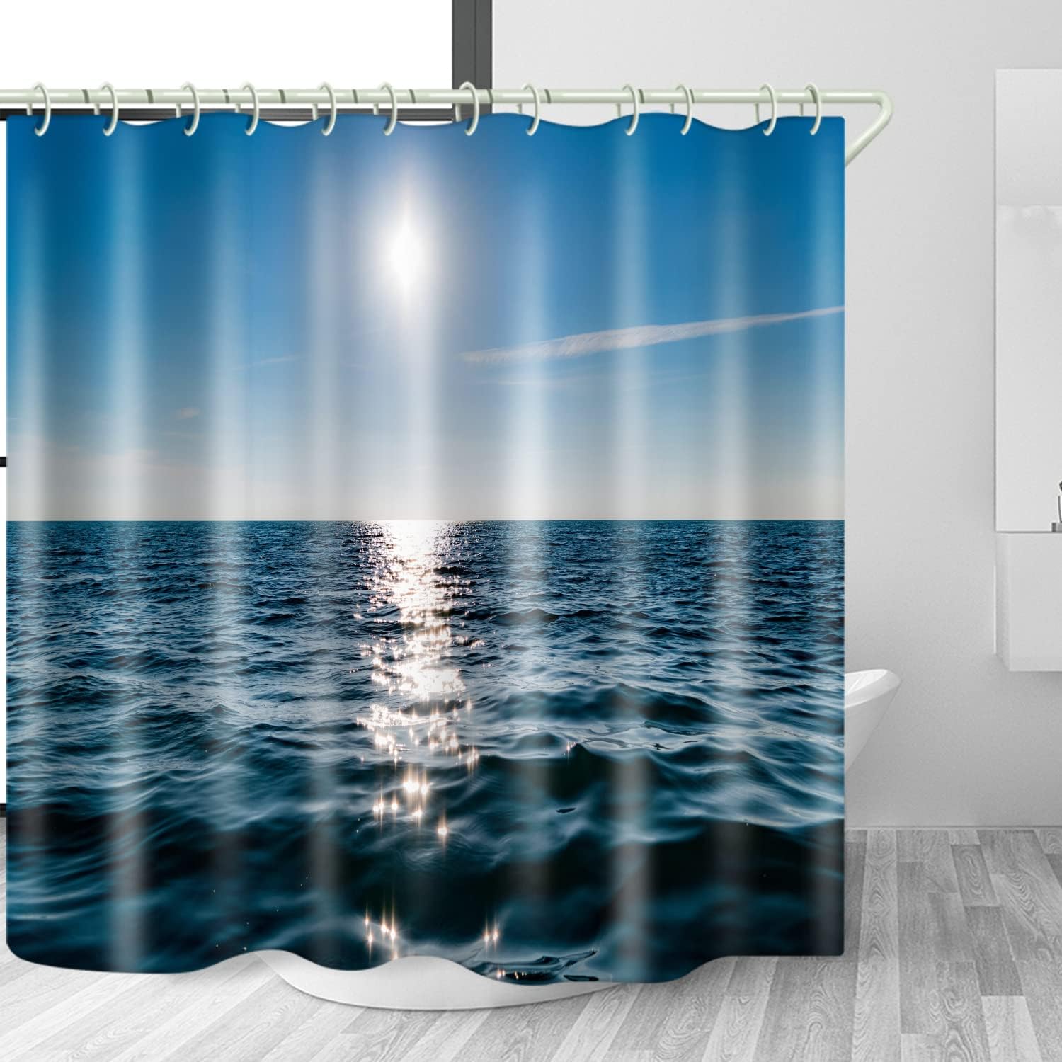 LYFANS Bathroom Uses 3D Shower Curtain, Bathtub Uses Luxury