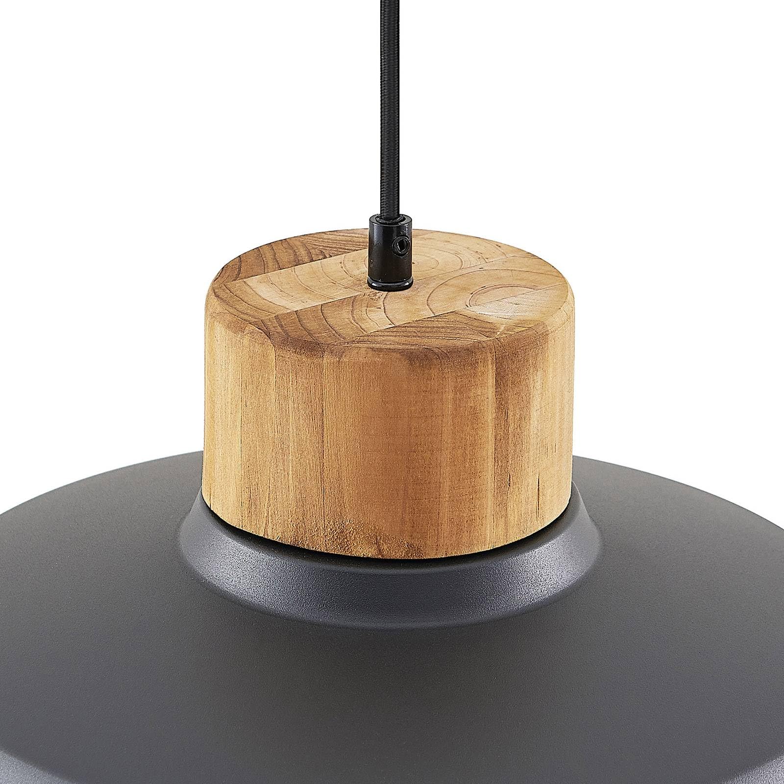 Lindby Pendelleuchte Nefeli (Retro, Vintage Antik) in Schwarz aus Metall (1 flammig E27) - Deckenlampe Esstischlampe Hängelampe Hängeleuchte Wohnzimmerleuchte
