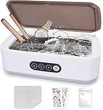 IGUGI Nettoyeur Ultrasons 49000HZ,Nettoyeur Ultrasonique avec 3 Réglages de Temps,650 ML,Nettoyage en Profondeur à 360°,Ultrasonic Cleaner pour Lunettes Bijoux Montres Collier Tête de Rasoir