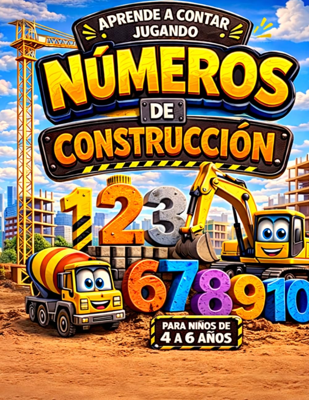 NUMEROS DE CONSTRUCCION: Colorea y aprende los numeros