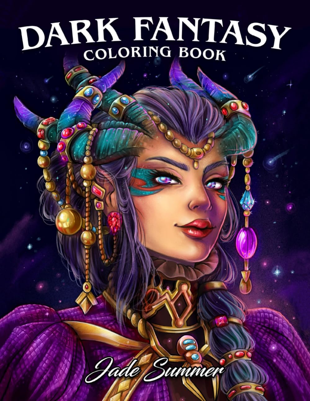Dark Fantasy Coloring Book: A Shadowy Collection of Gothic Creatures