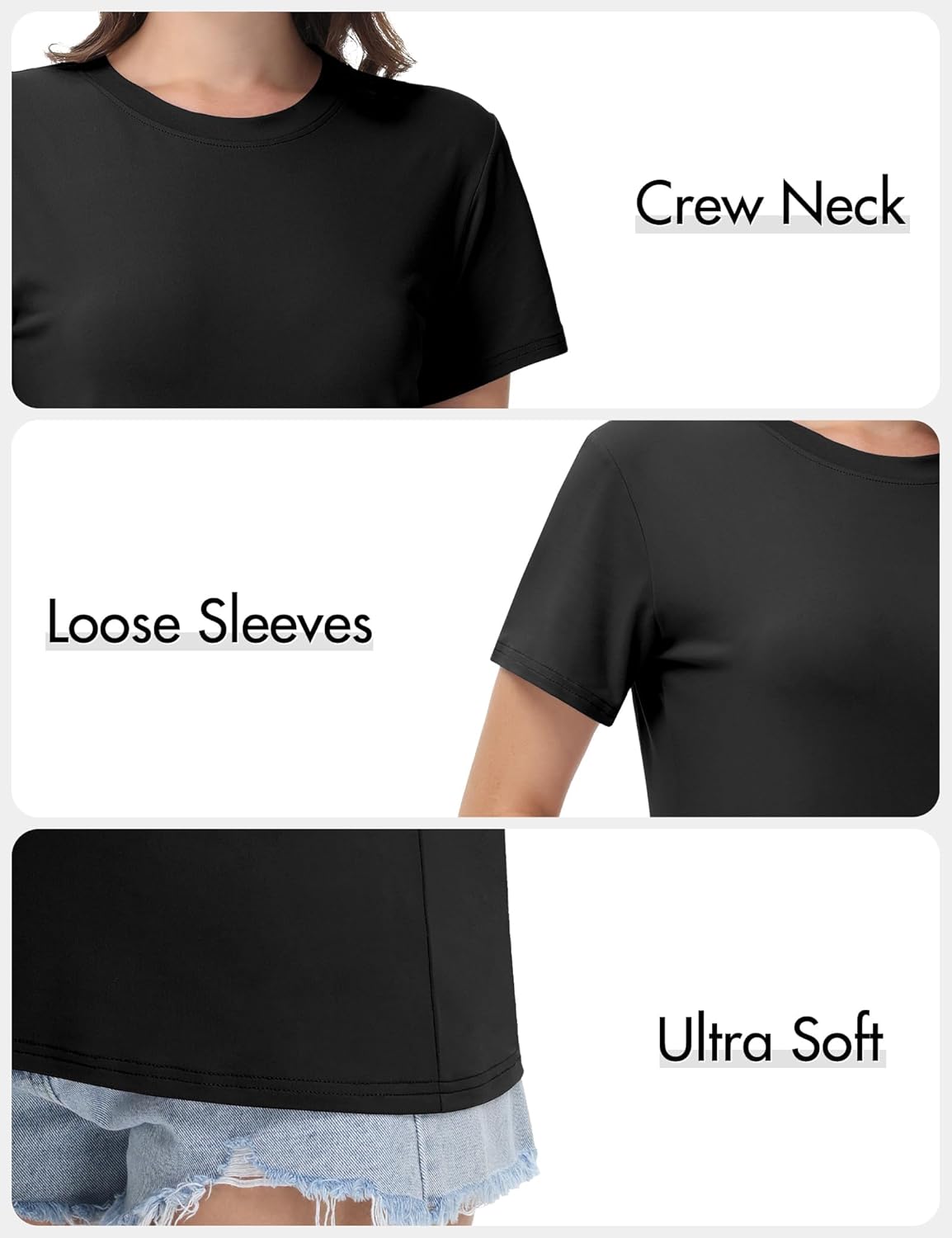 4 Pack Stylish Women's Short Sleeve Top for Casual and Sporty Looks - Image 5