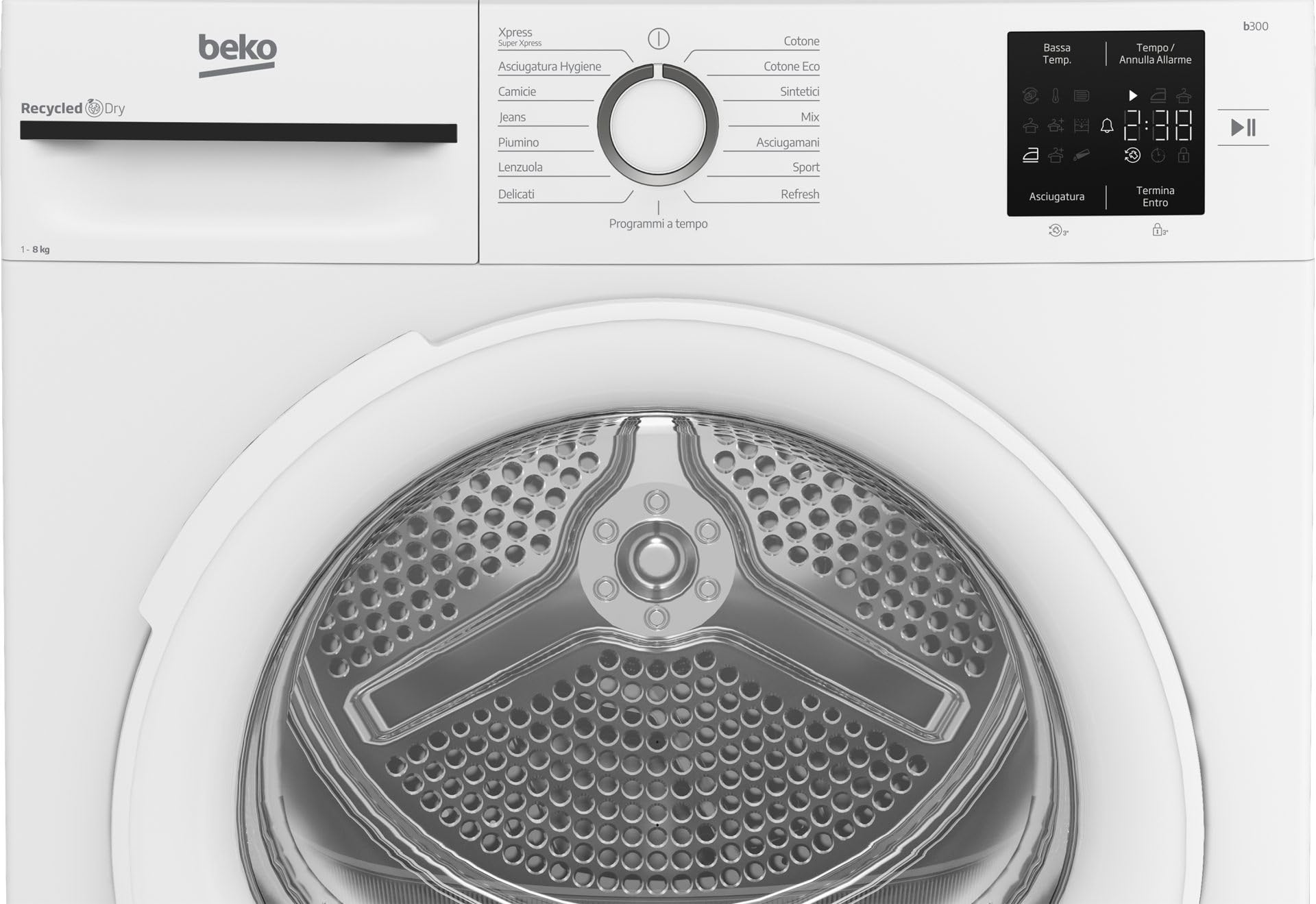 BMT83EW ASCIUG SNELLA 8KG A++/D P54CM PLANA OBLO BIANCO