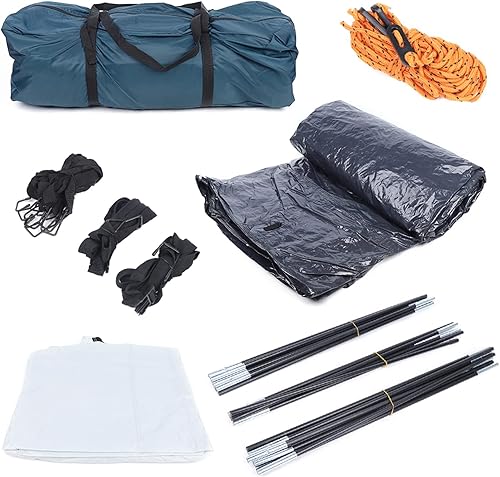 Miniatura 2 de Tienda de campaña SUV para camping, tienda de campaña universal para exteriores con gran espacio para 4 personas, toldo impermeable blanco y verde,