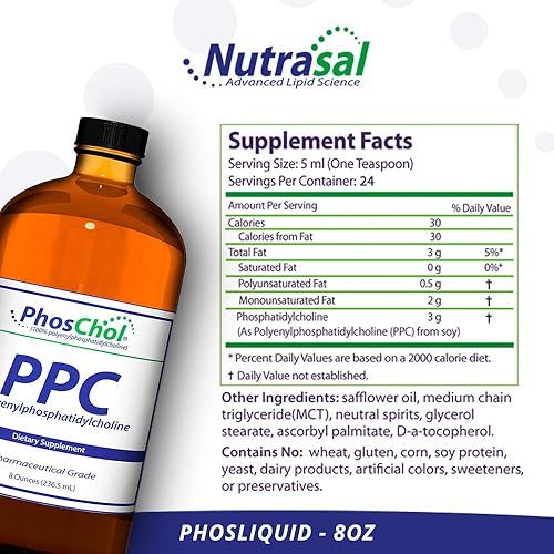 Miniatura 2 de Nutrasal PhosChol concentrado líquido 3000 mg - 8 onzas