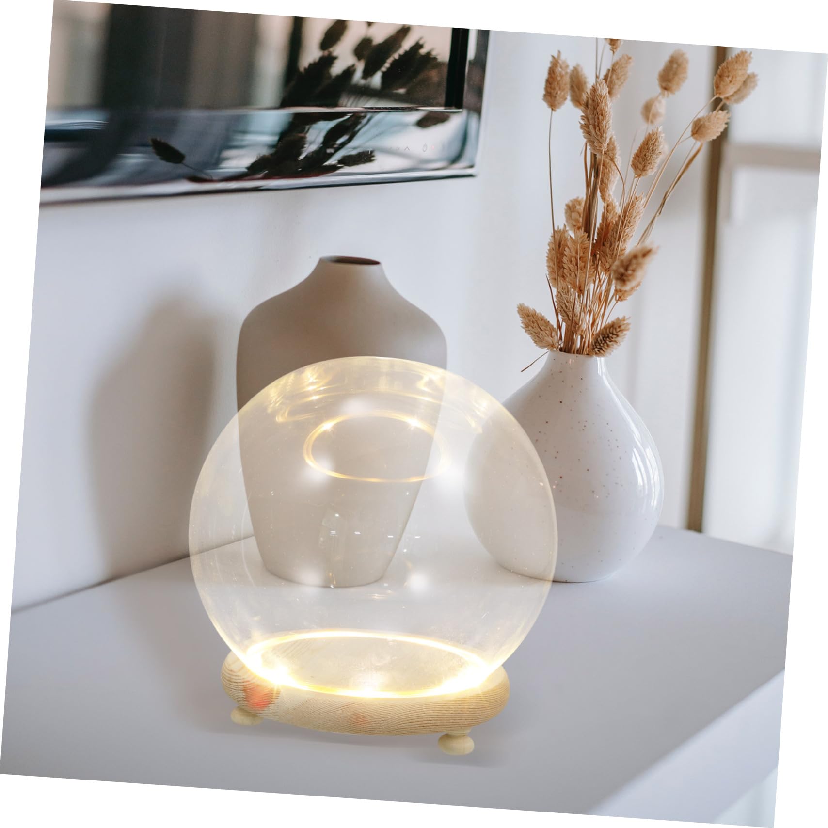 1 Set Mikro-Landschafts-Ornament, LED-Kerzen, Mini-Kerzen, kleine Behälter, LED-Lichterkette, Cupcakes, Behälter, kleiner Monitor-Becherhalter für Auto, Holzdekoration, Holzglasabdeckung,