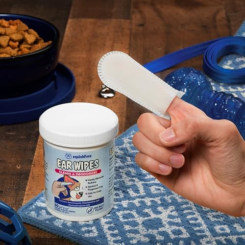 Miniatura 4 de Squishface Toallitas individuales para alivio de oídos para perros, ingredientes no alérgicos y fórmula reductora de irritación, limpia y