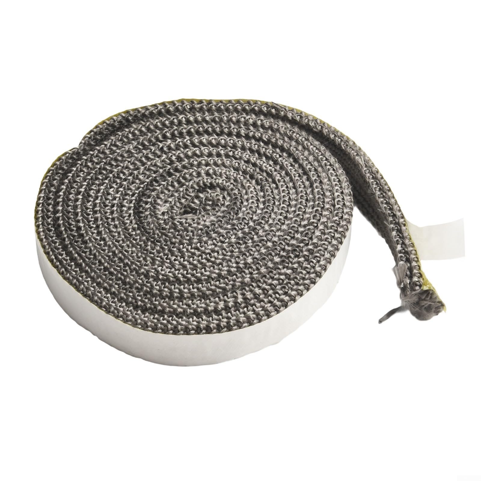 Guarnizione in corda di vetroresina, Corda for bruciatore di legna, in fibra vetro, for guarnizione della stufa a pellet, nera, 6 mm x 200 cm, larghezza 15-25(6mm*20mm*2m)