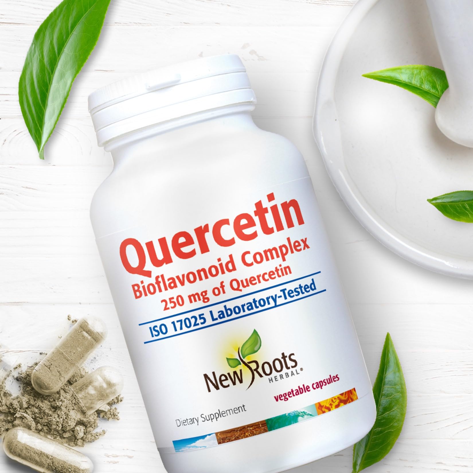 NEW ROOTS HERBAL Quercetin with Bromelain Capsules | 4-in-1 Formula with Quercetin, Bromelain, Bioflavonoids and Rutin | Heart Health and Immune Support Supplement (90 Veggie Capsules), Non-GMO — Amazon image 3