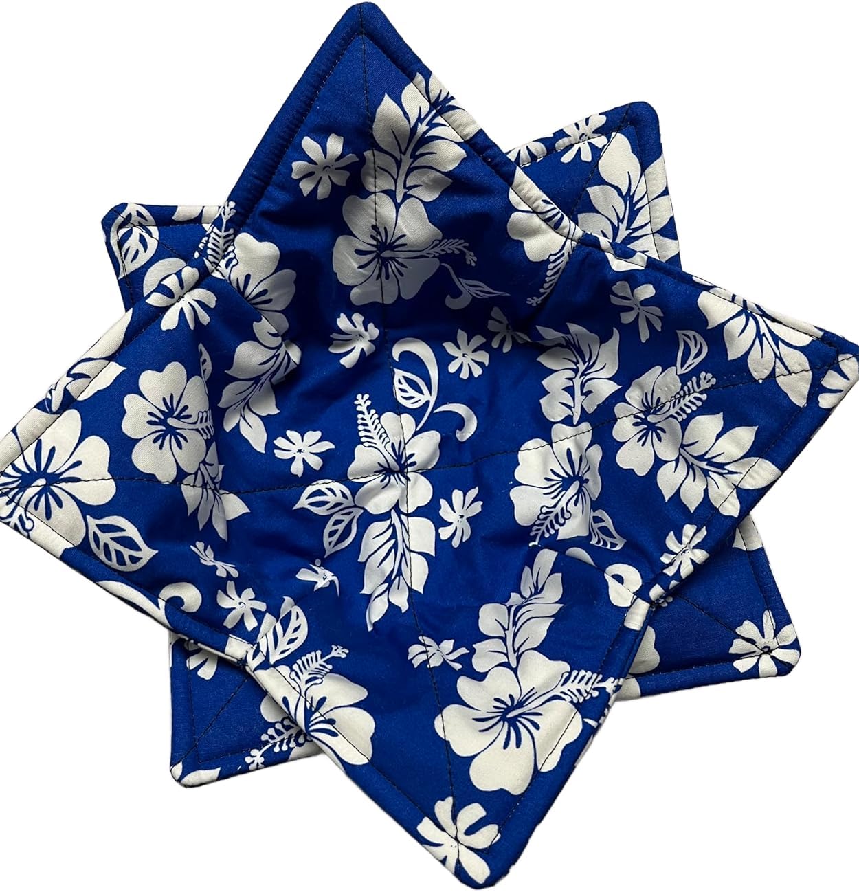 Set of two Blue Hawaiian Bowl Cozies, Bowl holders, 221