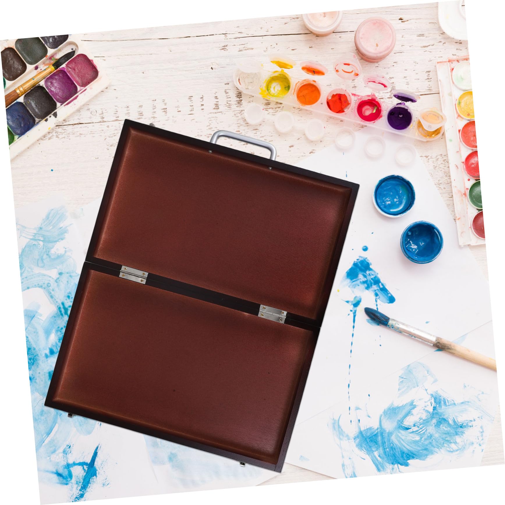 SHINEOFI Mallette de Peinture Portable en Bois pour Croquis Extérieurs