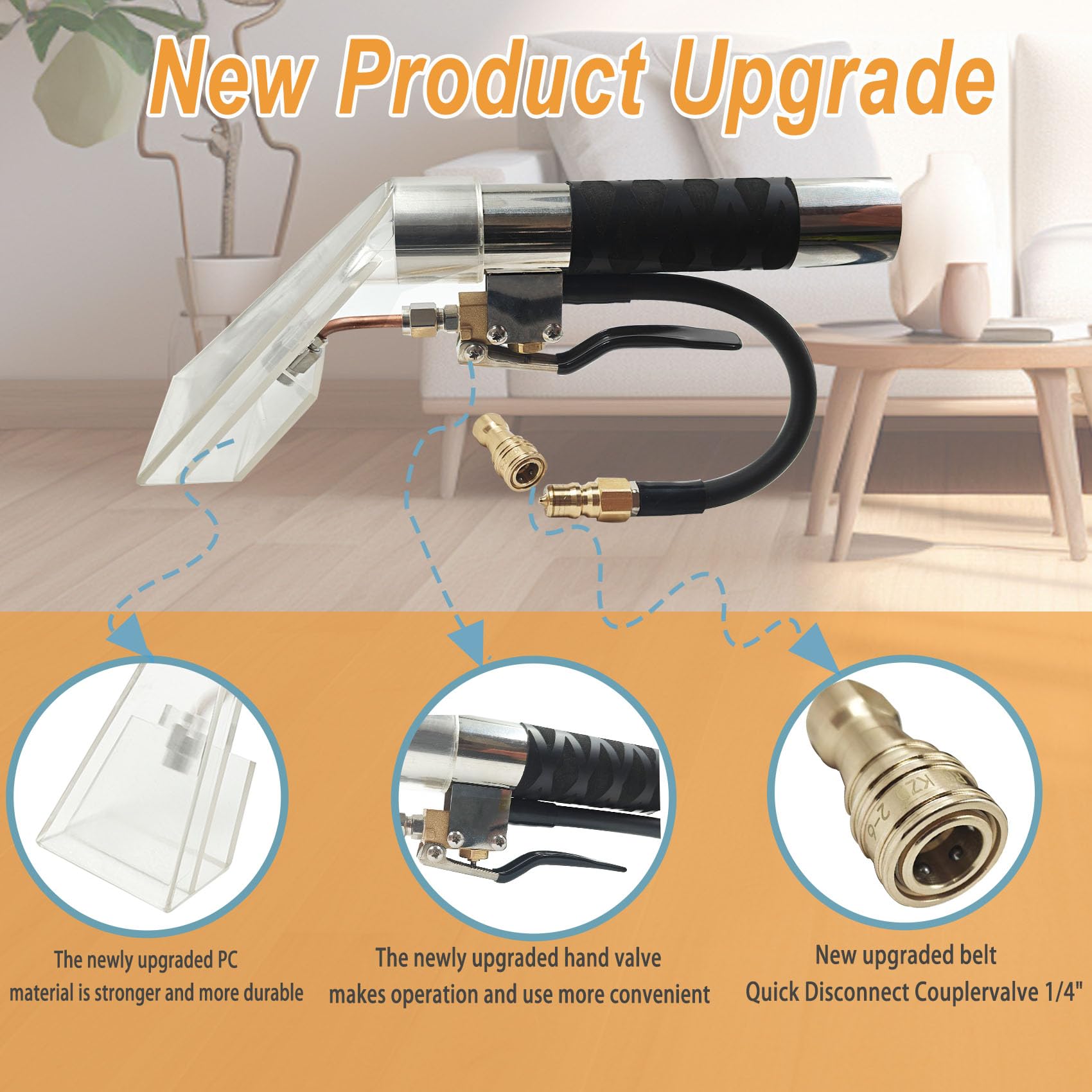 Carpet Extractor Wand with 1/4