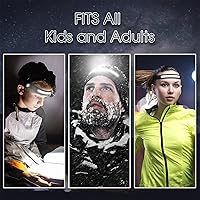 Vista 5 de Lámpara de cabeza, luz LED brillante e impermeable, 3.9 x 2.2 in, lámpara con sensor de movimiento, linterna impermeable, función de sensor