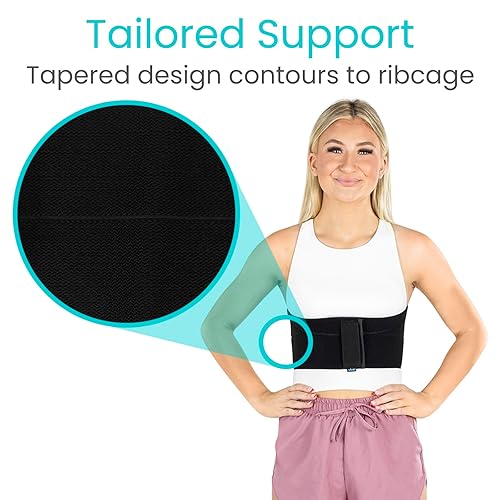 Miniatura 5 de Vive Broken Rib Brace para mujeres y hombres - Cinturón de soporte para costillas fracturadas, agrietadas, rotas o magulladas - Envoltura de