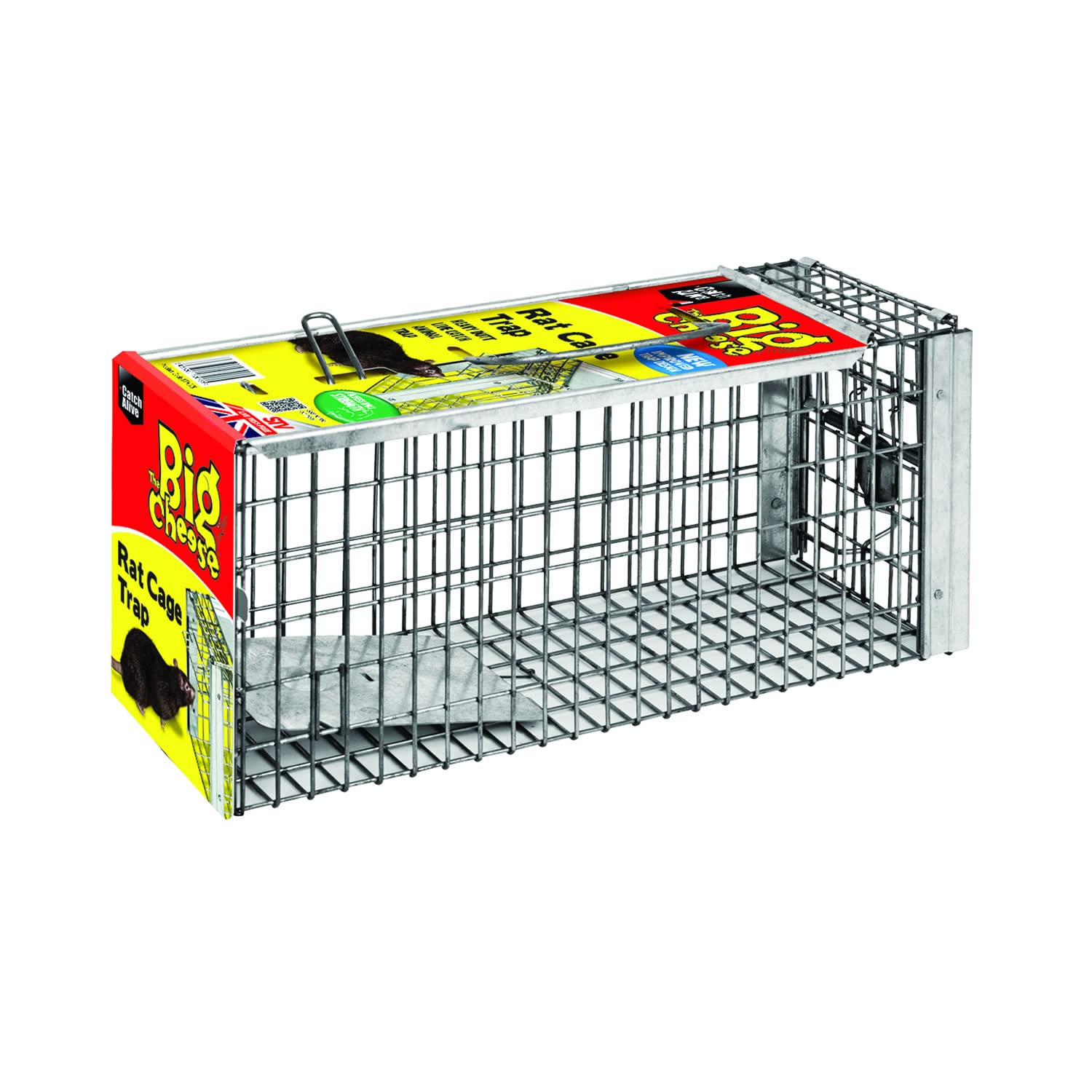 The Big Cheese Rat Cage Trap (Humane, Live-Catch Trap, Use Indoors and Outdoors in Gardens) (5)
