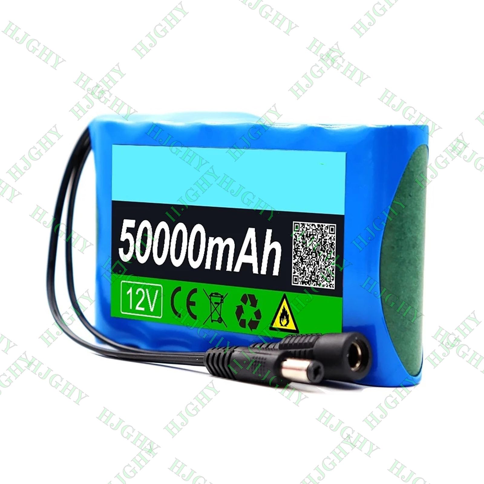 Batteria agli ioni di Litio 12V 50000mAh Batteria Ricaricabile Batterie al Litio PVC 50Ah Protezione BMS Integrata con Caricabatterie CC 12,6V per Kit Motore da 600W
