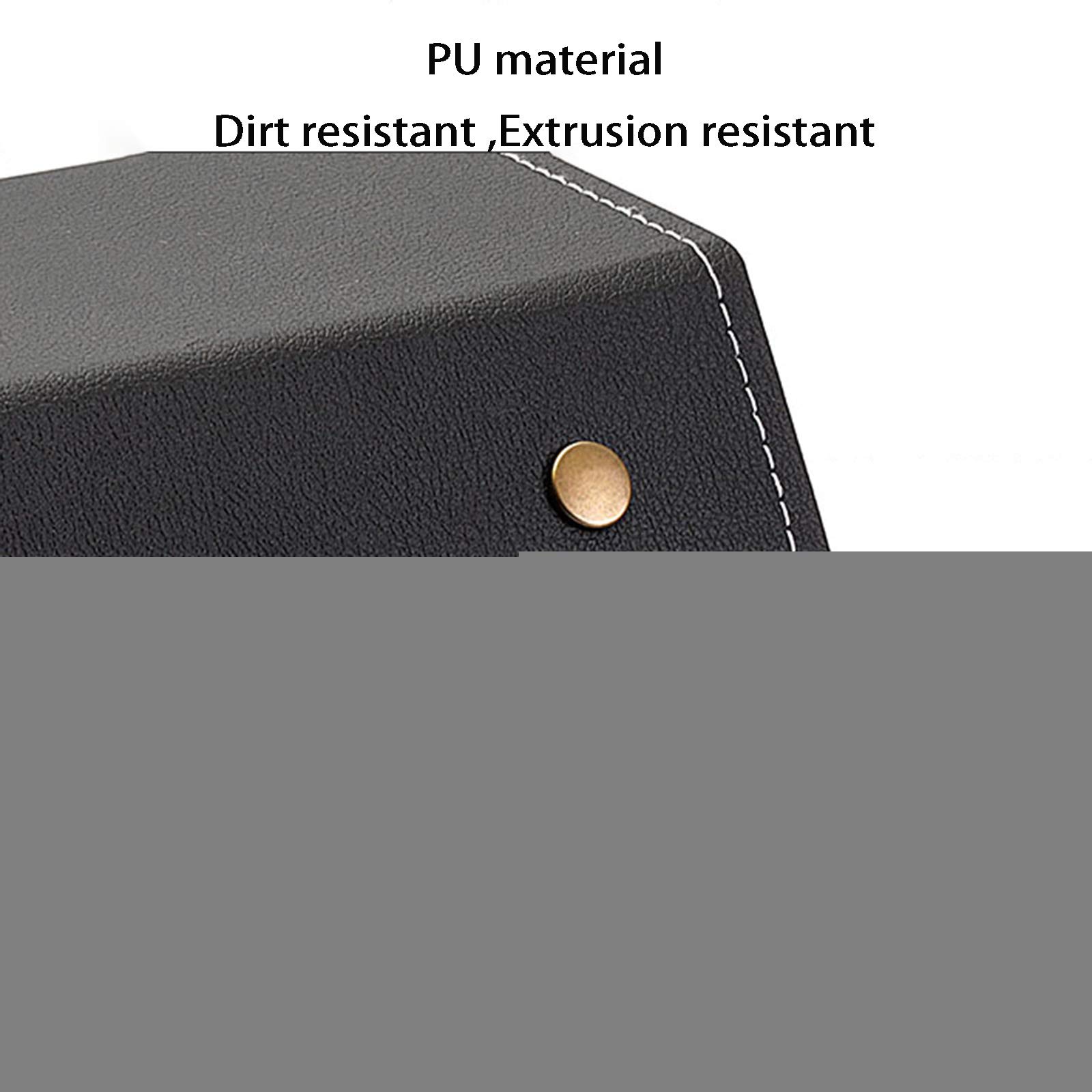 Etui na okulary, Etui na okulary przeciwsłoneczne, PU Skórzane pudełko do przechowywania okularów Pudełko ochronne na okulary przeciwsłoneczne Stylowa prosta Duża pojemność Może pomieścić wiele par ok