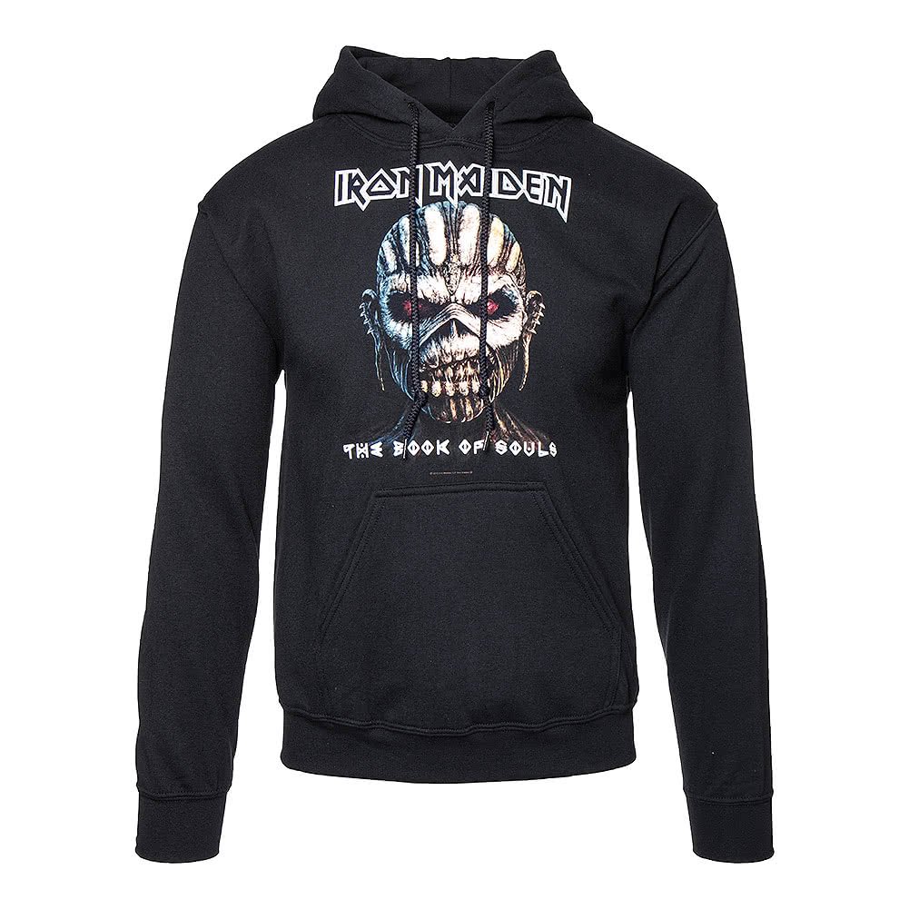 Iron Maiden Black Official Hoody/Hoodie Book Of Souls Pullover Xxl