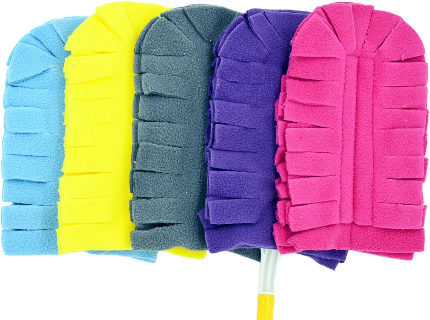 360° Fleece Duster Refills for Swiffer, Reusable Mixed Color Heavy Duty Refills Compatible with Swiffer Hand Duster (6 Packs)