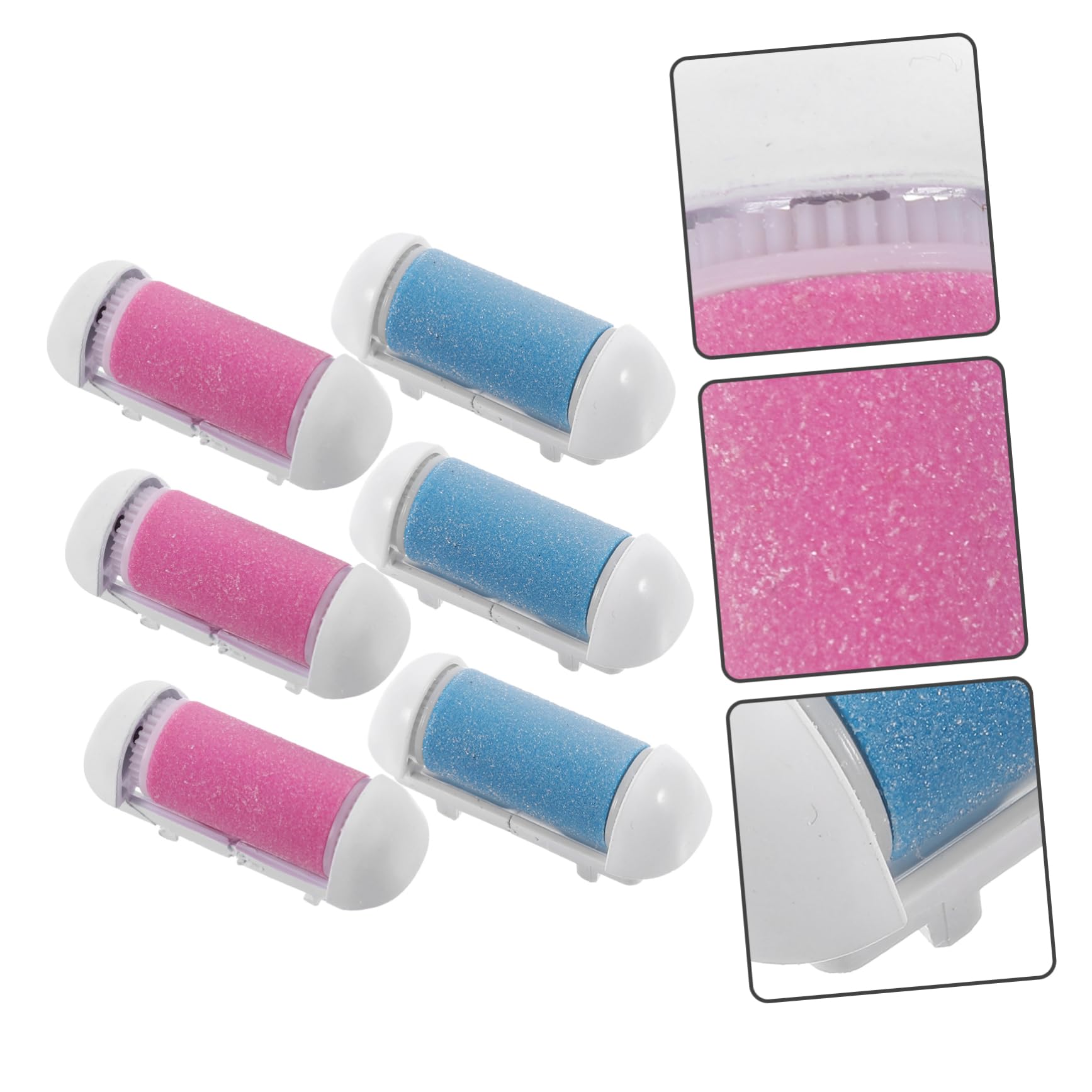 FRCOLOR 30 Piezas cabezales de rodillos de repuesto cabezales de repuesto para exfoliación de pies recargas de rodillos de repuesto Cuidado muerto Herramienta de eliminación de durezas