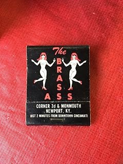 Vintage The Brass Ass Newport Kentucky Matches Matchbook Hustler Strip Club