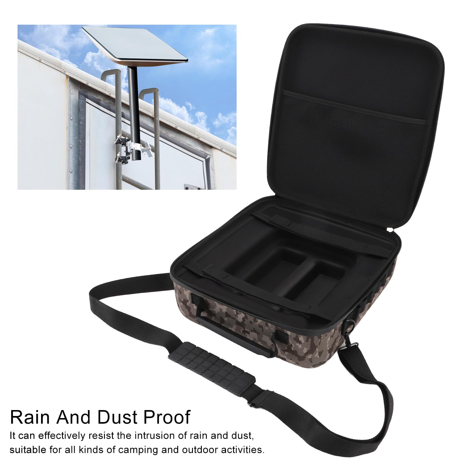Yctze Estuche Rígido Estuche Protector Portátil Liviano a Prueba de Lluvia para Rígido, de Transporte, Protector para Platos, de Viaje, Liviano, Portátil, de Diseño Resistente,