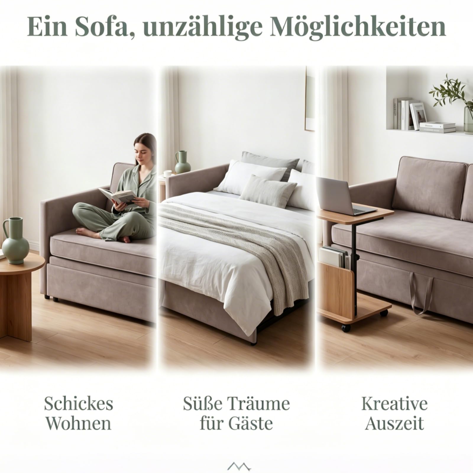Schlafsofa 90/180 x 200 cm,Tagesbett Ausziehbar,Schlafsofa 200 cm Breit,Schlafcouch Ausziehbar,Schrankbett mit Sofa Polsterbett Doppelbett,Samt,ohne Matratze (Grau, 90/180 x 200 cm)