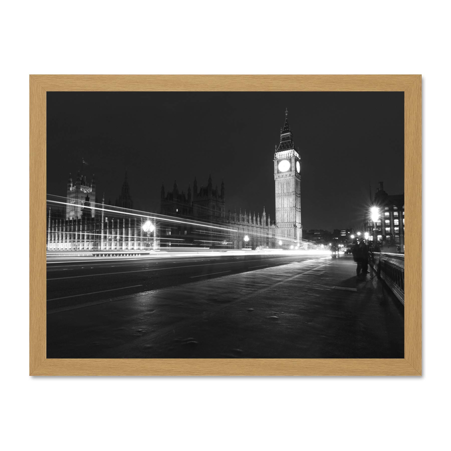 Chankov Westminster Big Ben London Large Framed Art Print Poster Wall Decor 18x24 inch