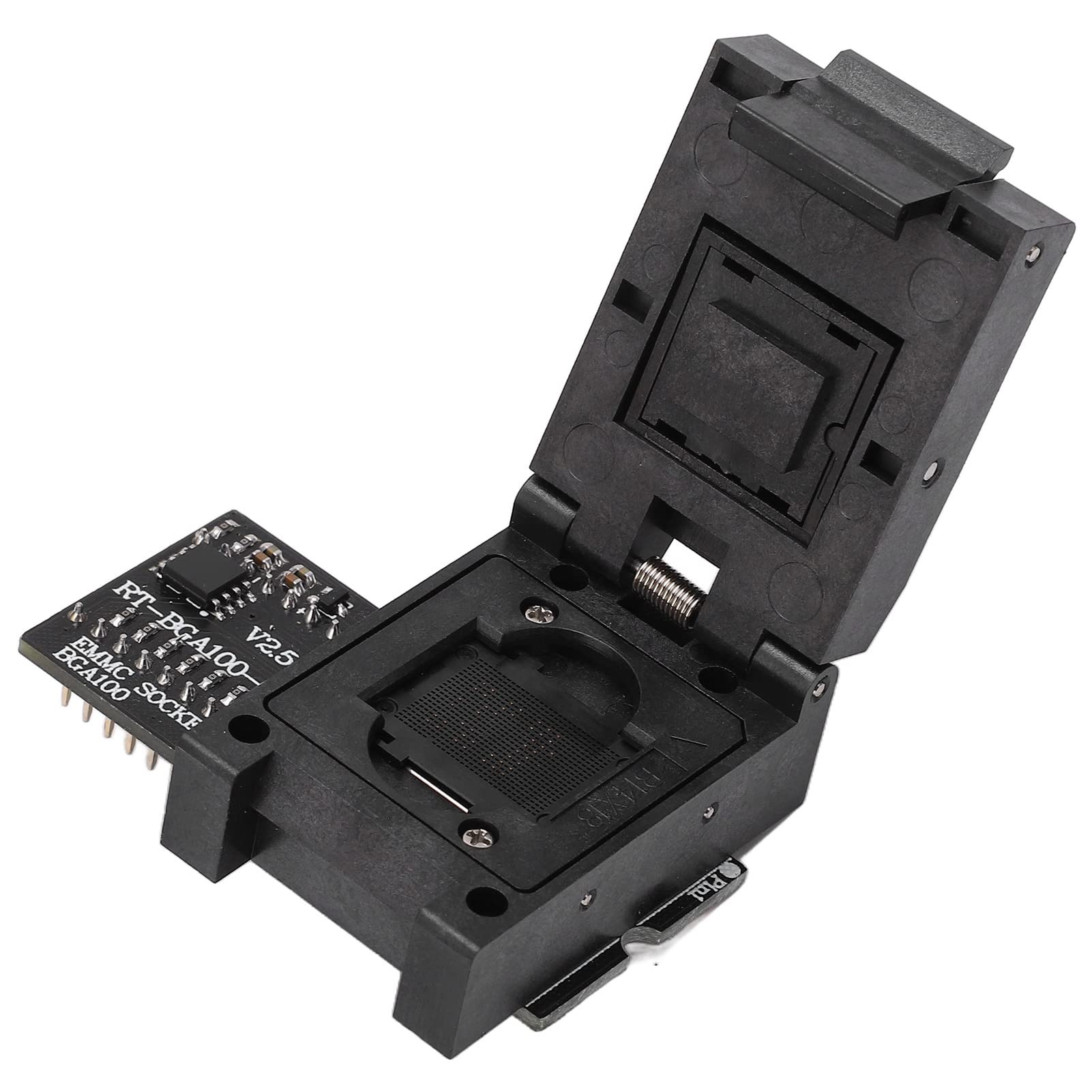 Jeanoko Presa EMMC, protezione da sovracorrente parallela ad alta velocità, controllare accuratamente facile da usare BGA100 affidabile Burn in Socket Adapter per navigazione auto