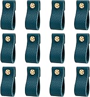 Vista 8 de Hiili & Kaala Pomos de cuero para cómoda, paquete de 12 pomos para cajones de cómoda, pomos suaves para cajones que mejoran el aspecto